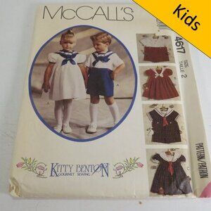 McCalls 4617 Clothing Pattern Kitty Benton (complete) Size 2 Boys & Girls